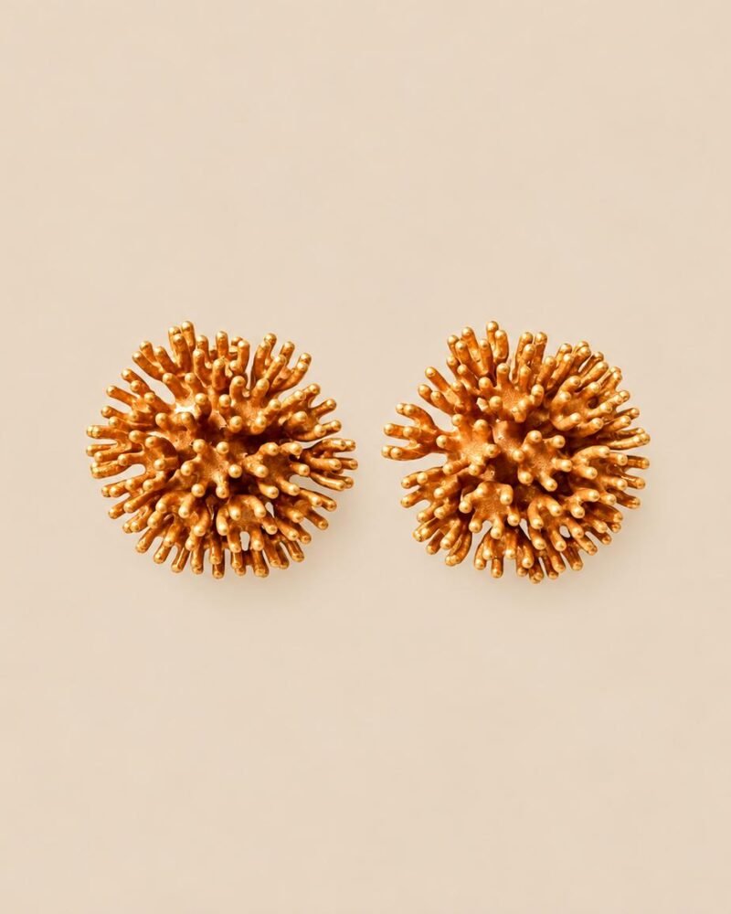 Pendientes Nenúfar melocotón
